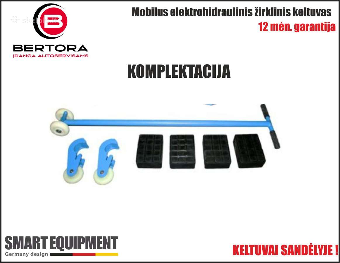 Mobilus žirklinis keltuvas - su Easy Lift sistema - nuotraukos Nr. 12