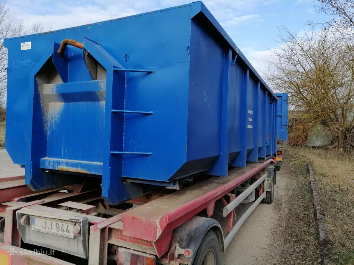 Kroviniu pervežimas, hook lift konteineriu nuoma - nuotraukos Nr. 4