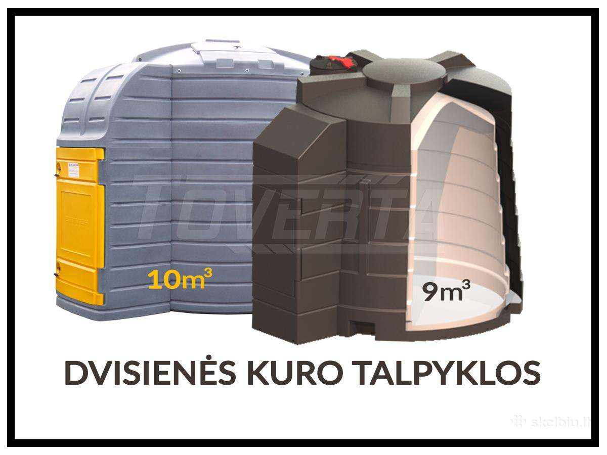 Kuro talpos, kolonėlė kurui, trąšų talpa, įranga