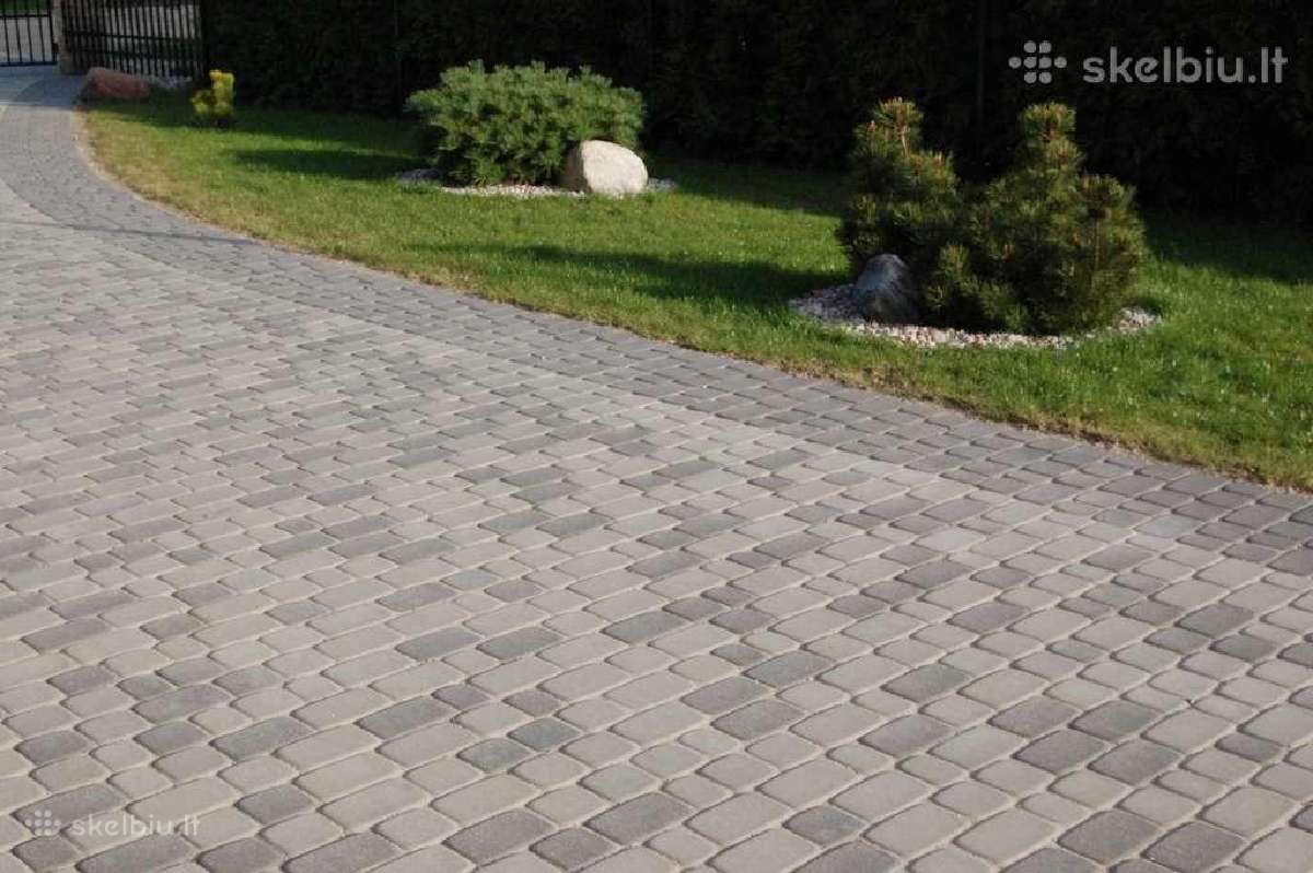 Trinkelių klojimas, žemių lyginimas,bobcat nuoma - nuotraukos Nr. 6