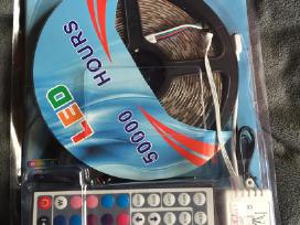Rgb spalvota LED juosta 5m/10m.rgb priedai jungtys