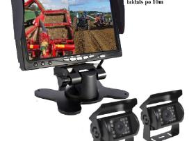 LCD monitorius ir Galinio vaizdo kamera