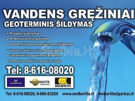 Arteziniai vandens gręžiniai, geoterminis šildymas