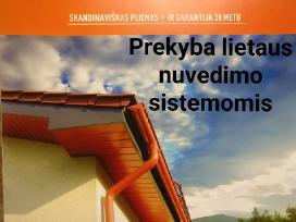 Skardų lankstymas, prekyba latakais lietvamzdžiais