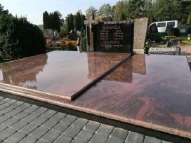 Kapaviečių dengimas granito plokštėmis