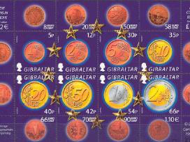 Gibraltaras 2002. Euro monetos.