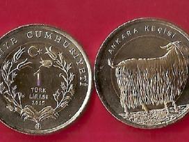 Turkija 1 lira 2015 "Angora Goat" Unc