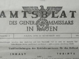 1942 m. Reichs komisaro nutarimai Kaune