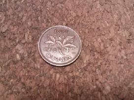 Monetos .kanada 1centas 1938m.