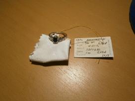 18 Nr auksinis žiedas su safyru 0,6ct, briliantais