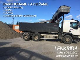 Parduodame Atvežame įvairią skaldą, smėlį, žvyrą