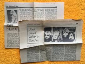 Straipsniai apie Rod Stewart ir Pink Floyd