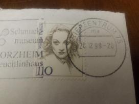 Pašto ženklas su Marlen Dietrich