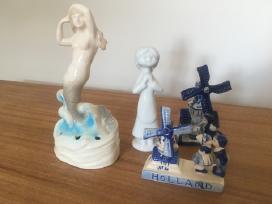Porcelianinės skulptūrėlės, vidutinio dydžio