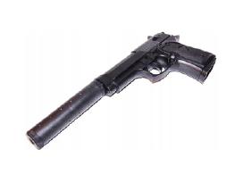 Beretta – Airsoft metalinis pistoletas su duslintu
