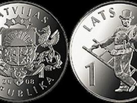 Latvija 1 lato proginės monetos (Unc, Cu-ni)
