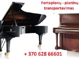 Pianinų fortepijonų staklių pervežimas, gabenimas.