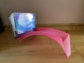 Rožinis CD kompaktų dėklas