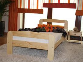Akcija! Nauja medinė lova 90x200 tik 105eur