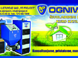 Granuliniai, dujiniai katilai, šilumos siurbliai