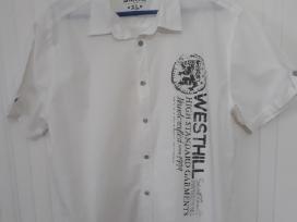 Vyriški vasariški balti marškiniai