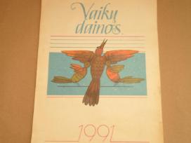 Senas 1991 m. kalendorius su dainomis ir natomis