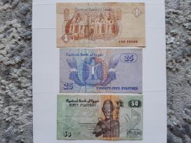 Egipto banknotai 3vnt,- 5€