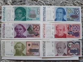 Argentinos banknotu rinkinys Unc 6vnt.-8€