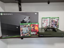 Xbox One X 1tb su Garantija bei Žaidimais