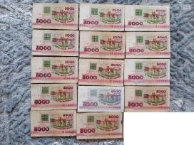 Baltarusijos 5000 rubliu banknotai 14vnt.-4€