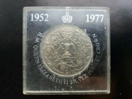 Jungtinės Karalystės 25 pensų proginė moneta 1977