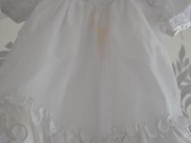 Puošni balta suknelė 80-86 cm