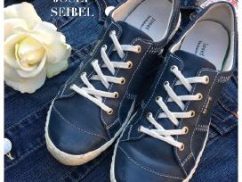 Josef Seibel Blue Denim Caspian Leather Sneaker
