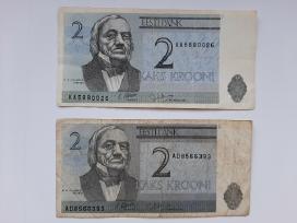 Estija 2 kronu banknotai 2vnt.po 1€