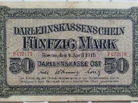 Banknotas 50 Markių Kowno 1918m