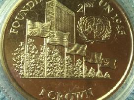 Moneta Isle of Man, 2000m. 1 krona, cu-ni