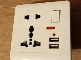 Rozetė potinkinė su 2xusb jungtimis