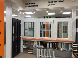 Balkonų, terasų stiklinimas, įrengimas nuo 750e