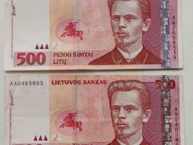 Parduodu 500 litu banknota Aa serija