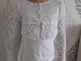 Baltas megztinis 128-134 cm