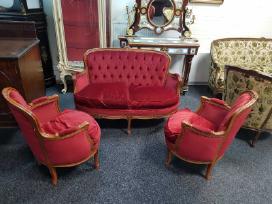 Senovinę sofa ir du foteliai. Prancūzija.