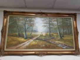 Senovinis Paveikslas Herbert Felzmann 140 X 78 cm