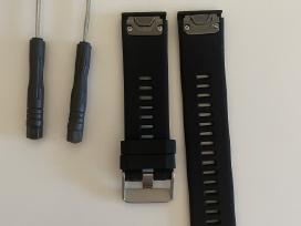 Garmin dirželis 22mm (juodi ir spavoti)