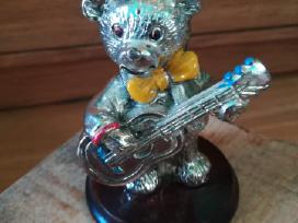 Statulėlė, dengta sidabru - "Meškiukas su gitara"
