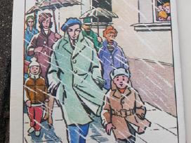 Plakatai piešiniai 1970metai,laiškadežė.