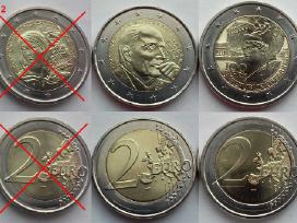 Pažeistos 2€ monetos iš bankinių ritinėlių