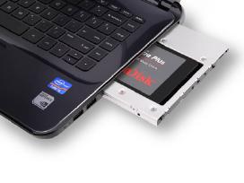 Adapteris HDD / SSD diskui vietoje Dvd įrenginio