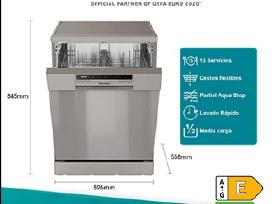 60cm laisvai pastatomos Hisense 13komplektų A++(e)
