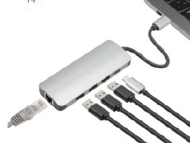 MacBook Pro, iPad Hub Type-c HD-4k, Hdmi Nauji