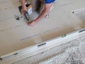 Šildomų sausų grindų plokštės fermacell (20 mm)